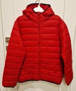 Czerwona kurtka pikowana Cool Club 170 cm ze SMYK z kapturem S M