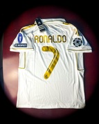 (S) Cristiano Ronaldo #7 Real Madryt 2011/2012 Nowa Biała Domowa Koszulka