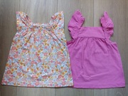 2 bluzki dla dziewczynki 92