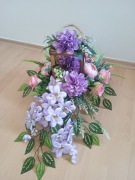 KOMPOZYCJA KWIATOWA NA GRÓB POMNIK STROIK