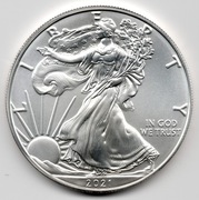 Amerykański orzeł 2021r - 1uncja srebra