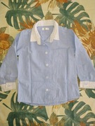 Koszula r 86 dla chłopca jak nowa jasno niebieska długi rękaw