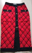 Czerwona Spódnica w piękną kratkę marki Reserved w rozm S używana