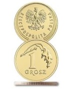 Moneta 1gr 2024r rolka bankowa 50 szt