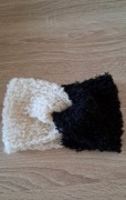 Opaska Panda z Alpaki Boucle.Handmade. 