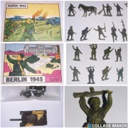 Żołnierzyki PRL 1:72 Kursk 1943 Berlin 1945 2 modele T 34
