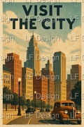 Plakat/Poster A4 "Visit the City"