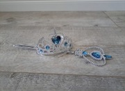 Przebranie, strój, akcesoria Elzy Kraina Lodu, wróżki, Motyla - niebieski