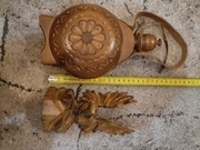 Drewniany orzeł bukłak ozdoba figurka rzeźba PRL 