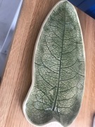 Talerz pod owoce - kształt liścia - 2 szt