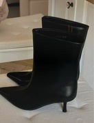 Botki czarne na obcasie