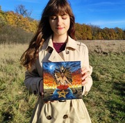 Malarstwo tradycyjne "Baphomet" Agnieszki Orleańskiej 