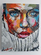 Obraz malowany ręcznie farbami akrylowymi