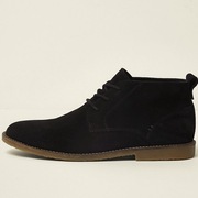 HANDMADE River Island Chukka Desert 45 30cm buty czarne zamszowe zamsz 44 
