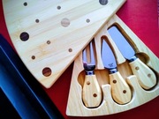 Deska, komplet do krojenia serów, nowy