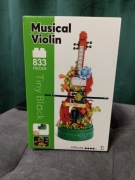 Zestaw klocków Tiny Block Musical Violin grajace skrzypce klocki