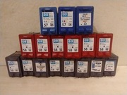 Tusze HP 56, 57 i 58 puste, 17 szt, do napełnienia