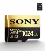 Karta Pamięci MicroSD SONY 1TB 4K Pro+ V60 XC II A2 Adapter (OKAZJA!)