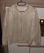 BLUZO KURTA ażurkowa z złotą poświatą r.L/XL