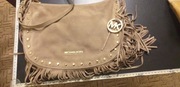 Torba damska Michael Kors skórka zamsz modna z frędzlami
