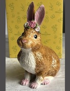Villeroy & Boch figurka Easter Bunnies królik zając z wieńcem Wielkanoc
