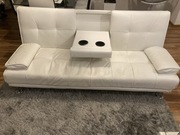 Sofa kanapa 3 osobowa rozkładana barek ekoskóra 