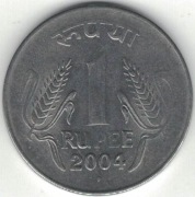 Indie 1 rupia 2004 B - 25 mm - Bombaj