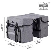 Podwójna torba rowerowa na bagażnik 25L – sakwy tylne, wytrzymałe, odblaski