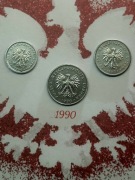 1990 ZESTAW MONET 
