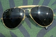 Ray-Ban Aviator B&L Vintage-Okulary  – Farba Gold – 62/14 