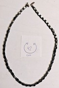 Naszyjnik z hematytu 42cm z lat 1970 do 1985