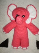 DUŻY SŁOŃ 40 cm +++AMIGURUMI+++ HANDMADE MASKOTKA 