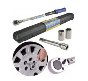 KLUCZ DYNAMOMETRYCZNY z grzechotką GOODYEAR 42-210 Nm + 2 Nasadki 17mm 19mm