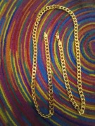 Łańcuch łańcuszek pozłacany 18k,  65cm 