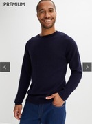 Sweter wełniany męski r.60/62, 80% wełna merynos 20% kaszmir