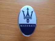 Emblemat Logo Maserati Levante Ghibli 45x75 mm r.21/r.24 Przód 