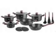 Garnki lakierowane zilner 15el czarne 