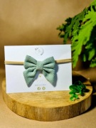 Opaska Bezuciskowa Kokardka Morska Zieleń