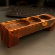 Drewniana podstawka na świece tealight – ręcznie wykonana | lite drewno