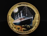 Kopia monety koliekcjonerskiej poświęcona tragedi TYTANICA