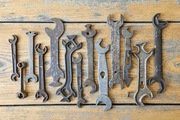 Stare zabytkowe klucze płaskie