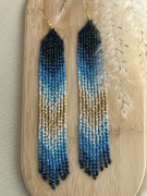 Kolczyki z japońskich koralików.