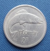 Moneta Irlandia 2 szylingi (floren) 1963