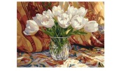 Malowanie po numerach IDEYKA 30x40cm bukiet tulipany tulipan