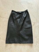 spódnica czarna ze skóry naturalnej rozmiar XS