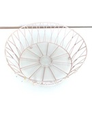 KOSZYK NA OWOCE METALOWY ROZOWY