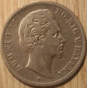 2 MARKI 1876 D LUDWIG II NIEMCY 