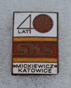 Odznaka MICKIEWICZ Katowice 40 lat emaliowana