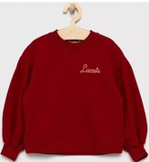 Lacoste r110 czerwona bluza dla dziewczynki 