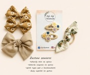 Zestaw spinek do włosów handmade